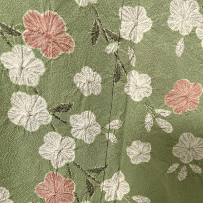 K127337-2　訪問着　桜枝文様　若草色