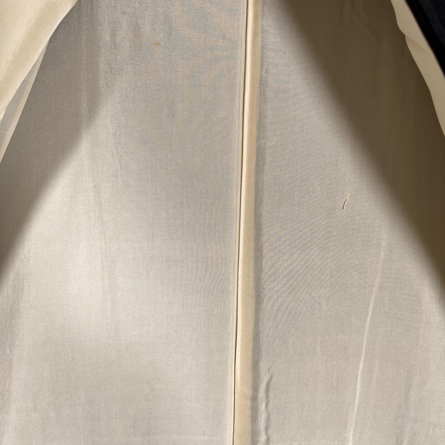 ati-K38　紬　縞文様　草花文様　濃紺