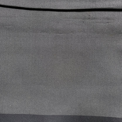 B107001-12　名古屋帯　黒地　草花文様