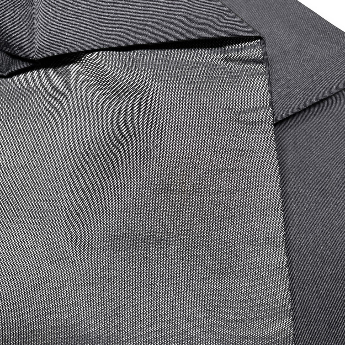 B107001-12　名古屋帯　黒地　草花文様