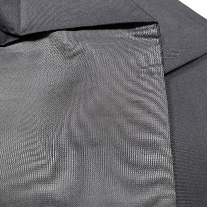 B107001-12　名古屋帯　黒地　草花文様