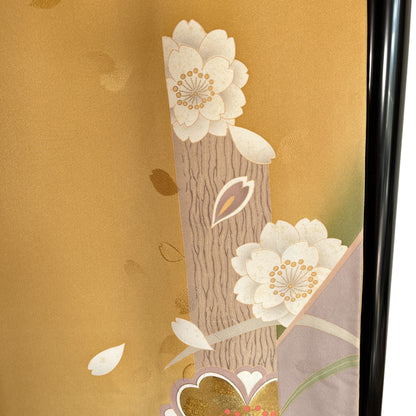 K3011354　振袖　山吹色 桜 金彩 古典柄