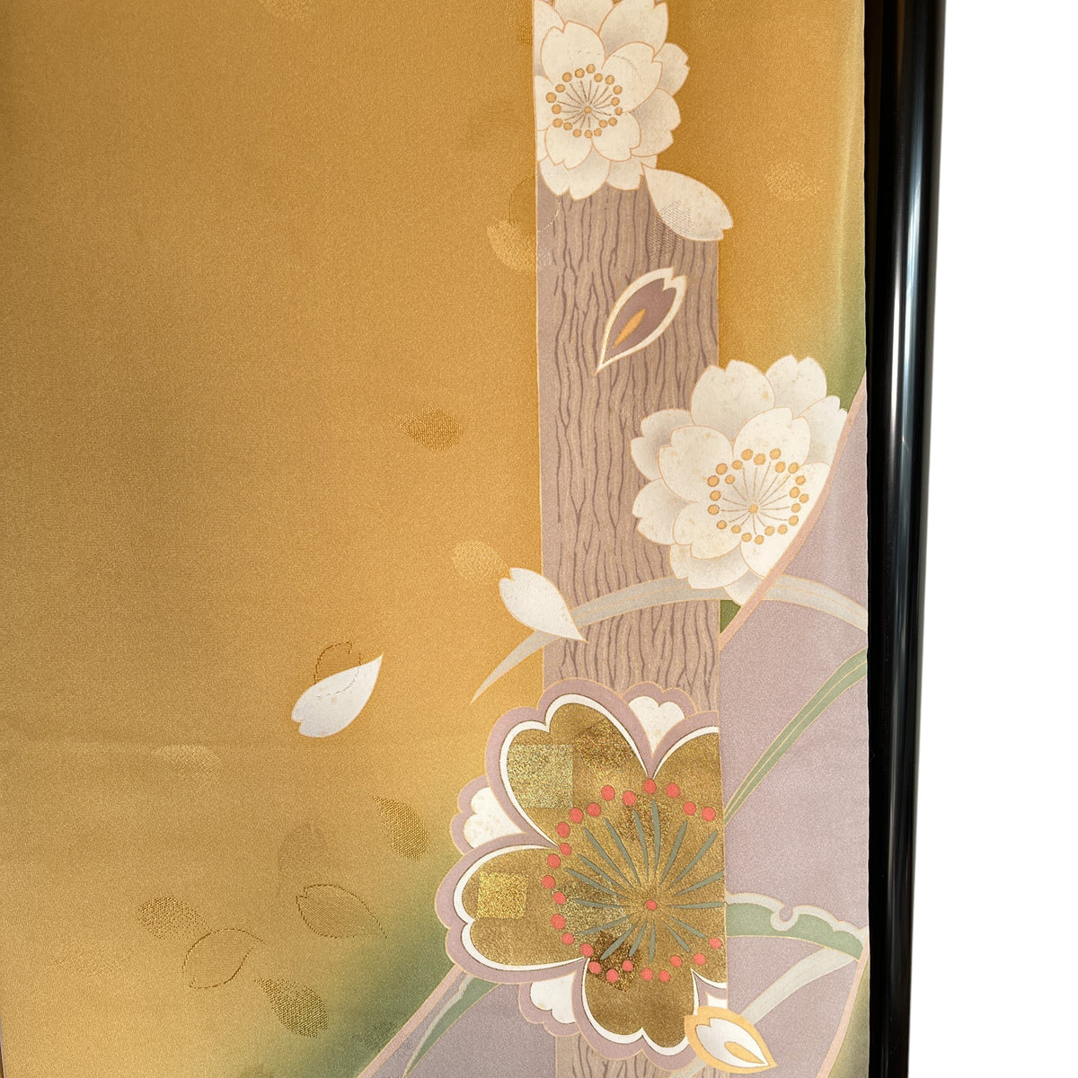 K3011354　振袖　山吹色 桜 金彩 古典柄
