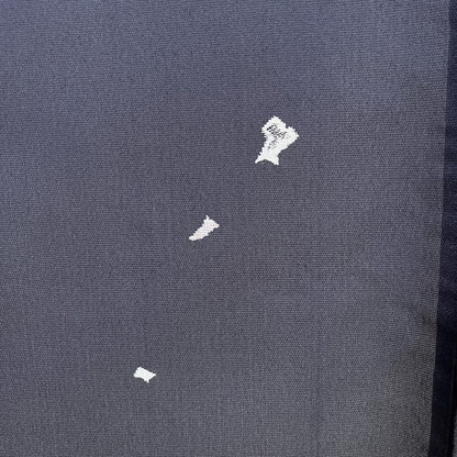 K100338-1　紗小紋　濃紺地　花びら散らし　飛び柄　夏着物